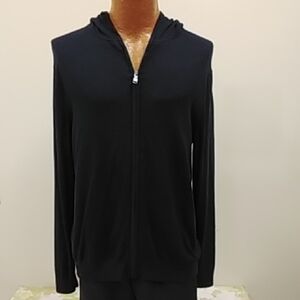 Men's Navy Hooded Full-Zip Sweater 4937y